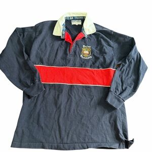 Oxford University Vintage Long Sleeve Navy Rugby Shirt